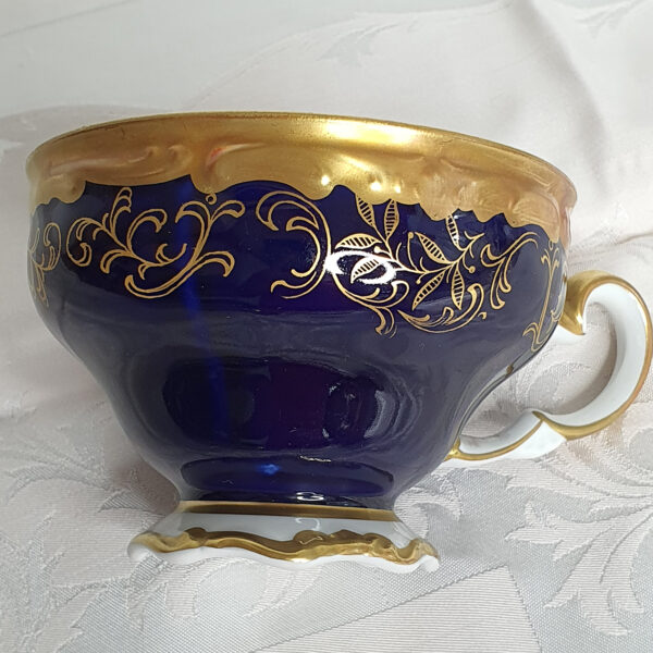 gilded cup and saucer