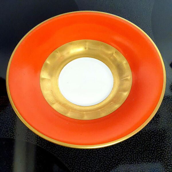 gilded cup and saucer