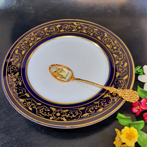 gilded cup and saucer