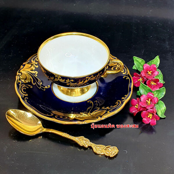 gilded cup and saucer