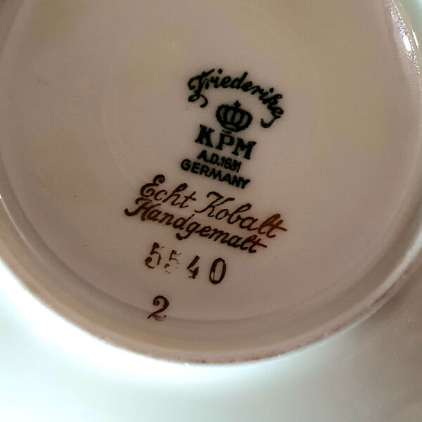 gilded cup and saucer