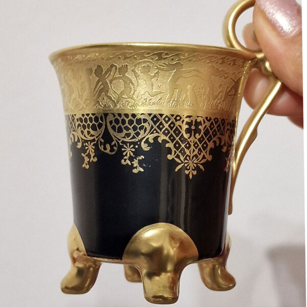 gilded cup and saucer