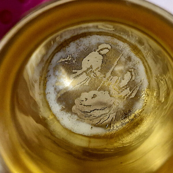 gilded cup and saucer